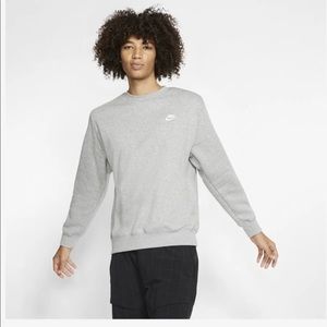 Nike club crewneck grey